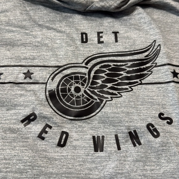 Majestic Detroit Red Wings Lightweight Long Sleeve Hooded Top Men’s Size Medium - Picture 4 of 7